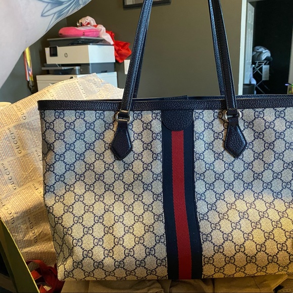 ❤️SOLD❤️ Gucci Ophidia GG medium tote & matching zip wallet - Picture 13 of 16
